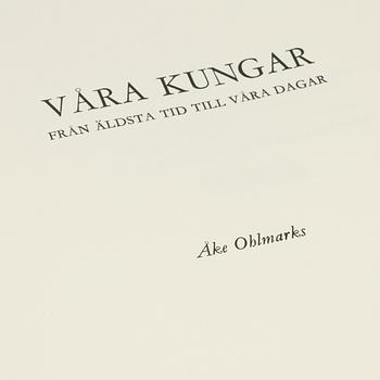 BOK, "Våra Kungar", Åke Ohlmarks, Stureförlaget AB, Stockholm, 1972.