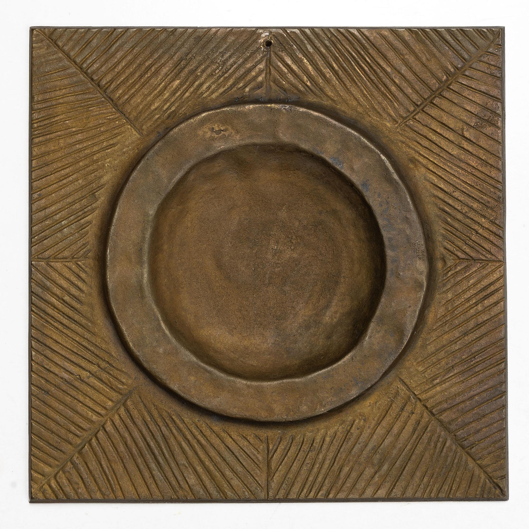 Svensk Metalldesign, väggplaketter, 4 st, brons.