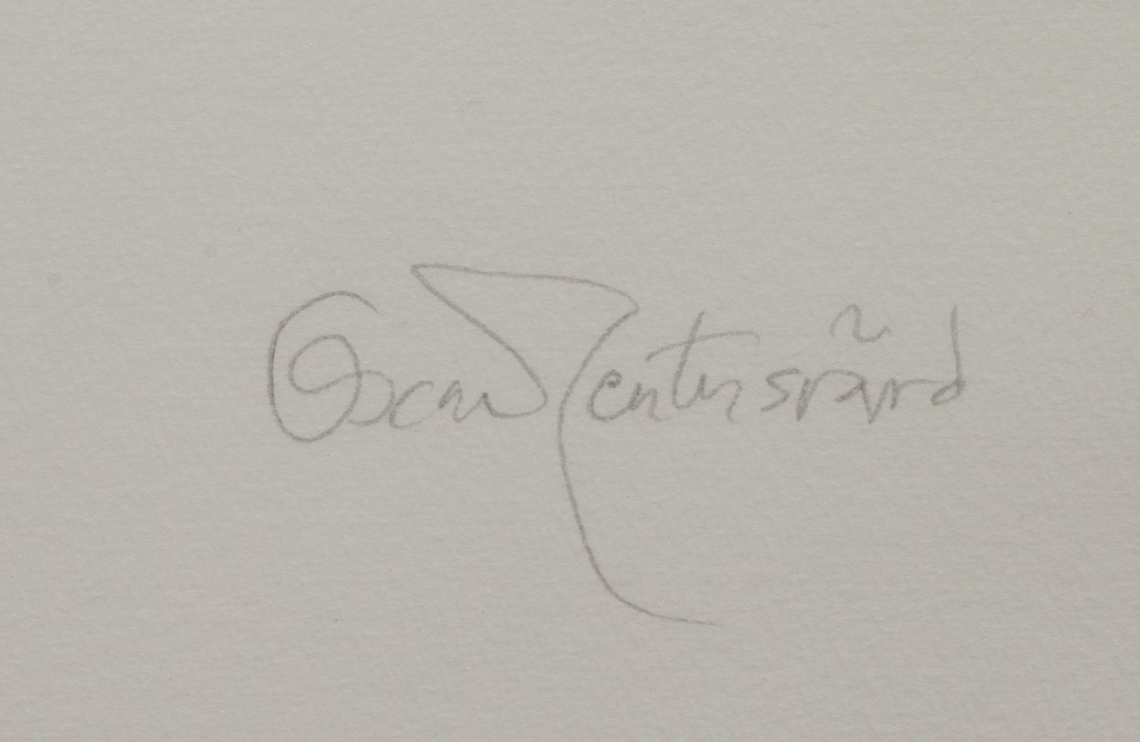 OSCAR REUTERSVÄRD, färglitografi, signerad och numrerad 66/200.