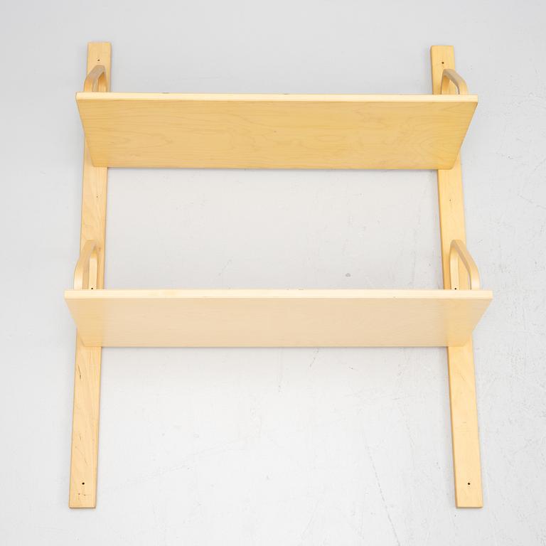 Alvar Aalto, a pair of wall shelves, model 112A, Artek, Finland, late 20th Century.