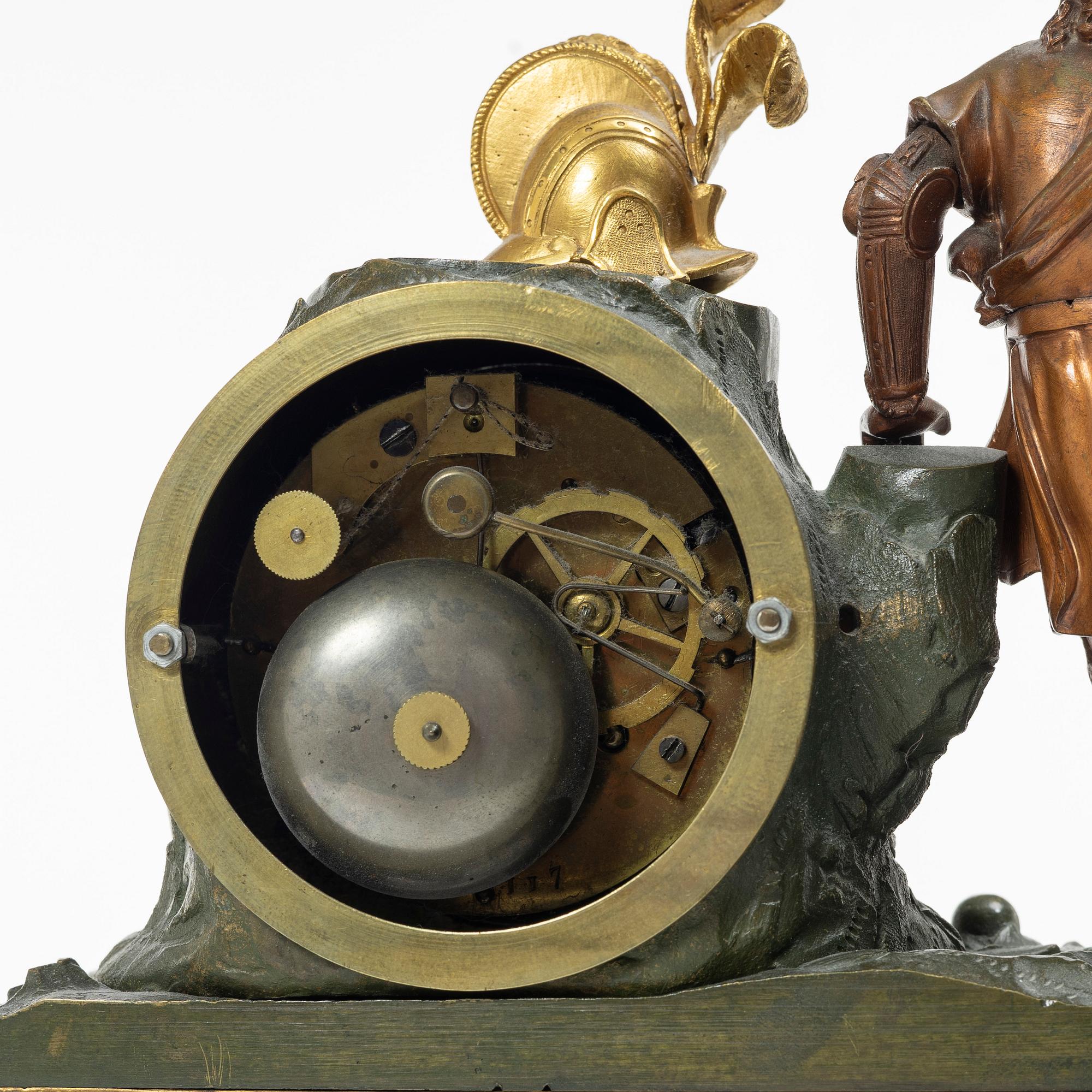 A mantel clock, France, early 20th Century.