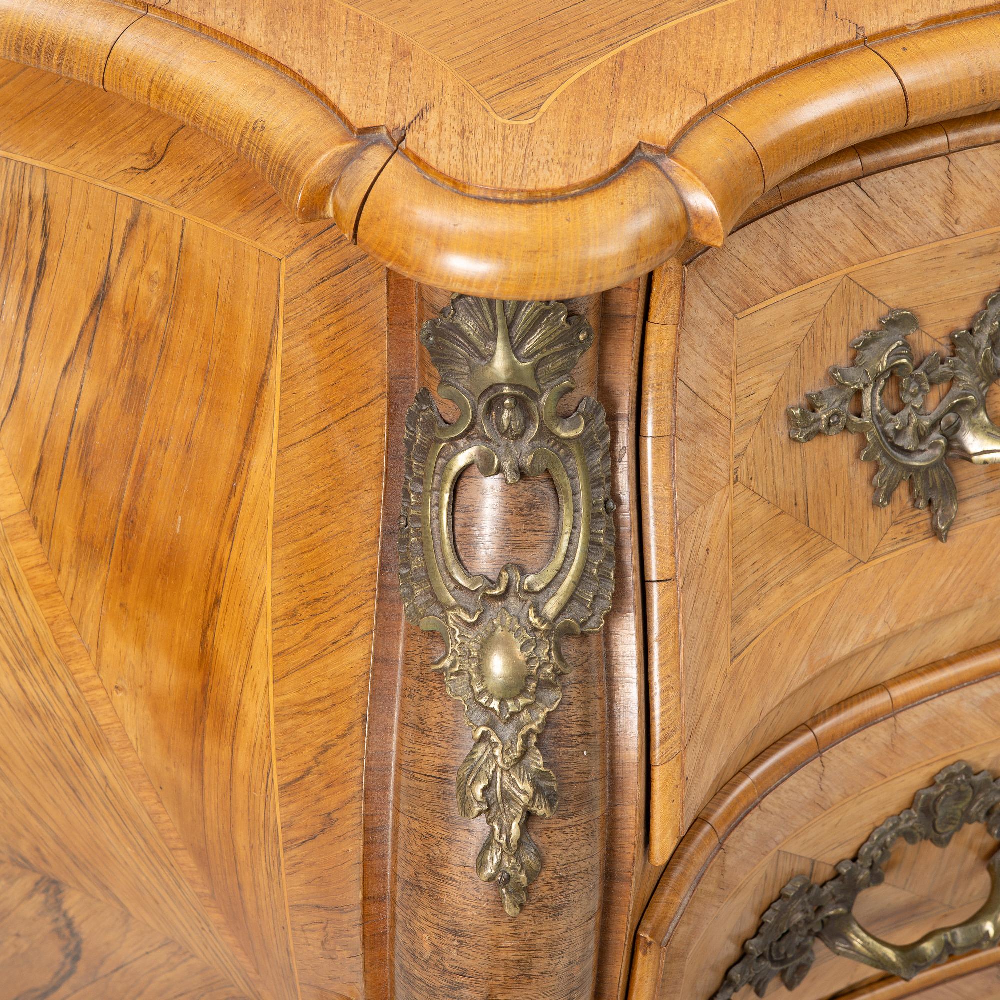 A Rococo chest of drawers, secon half of the 18th century.