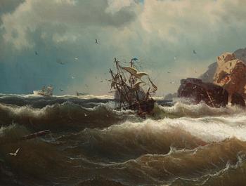 Marcus Larsson, Ship by the coast.