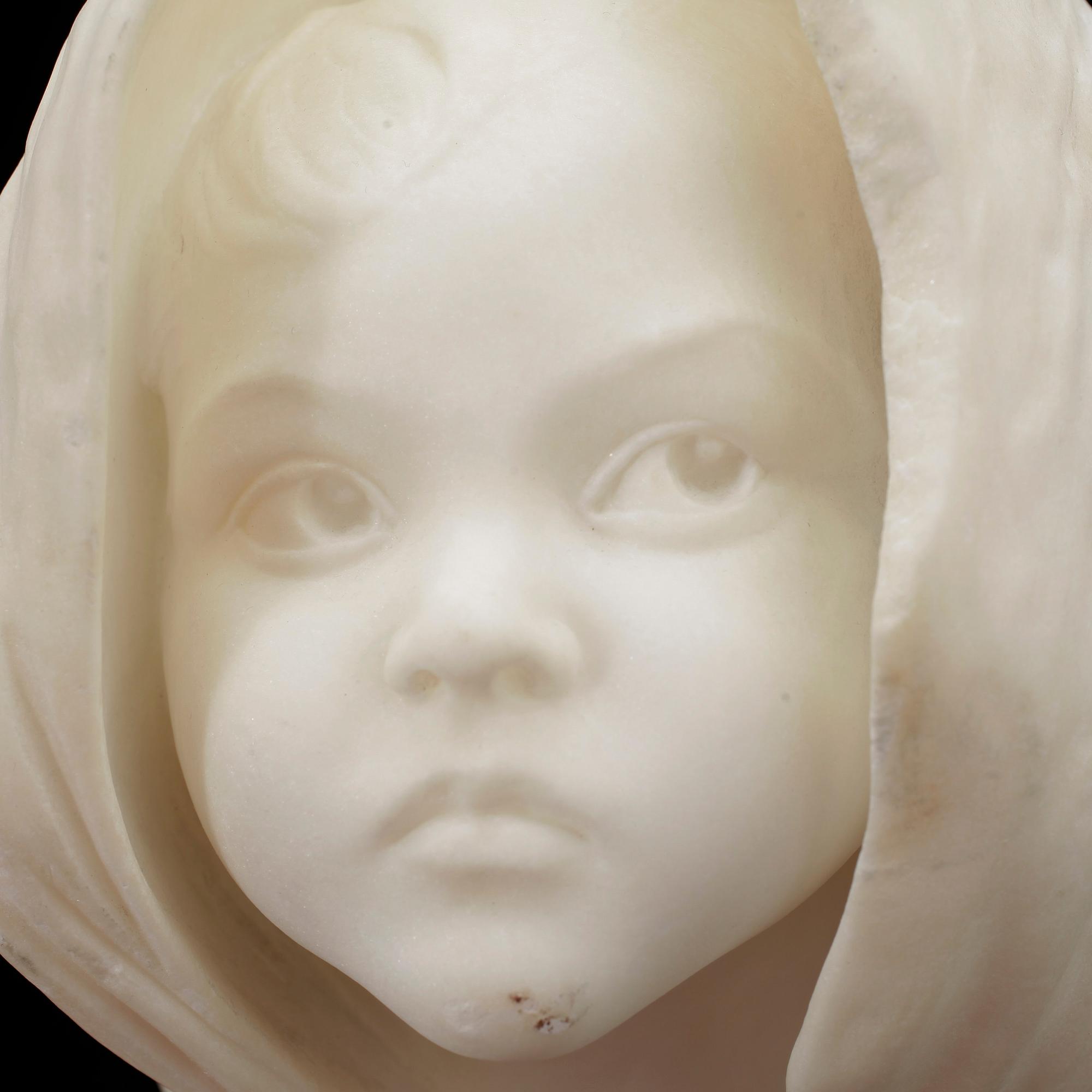 VERNER ÅKERMAN, skulptur, marmor, signerad, "Perlan".