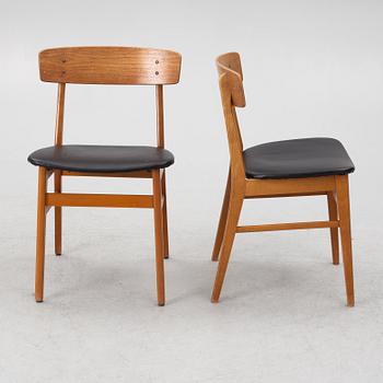 Chairs, 6 pcs, Farstrup, Denmark, 1950s/60s.