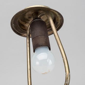 Lampbase, silver, Bernhard Hertz Copenhagen 1889.