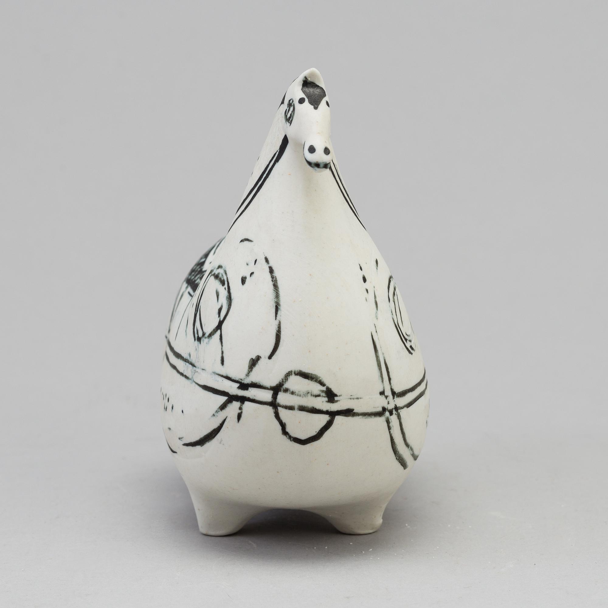 A stoneware figurine by Stig Lindberg, Gustavsberg.