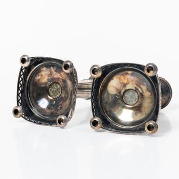 A pair of silver candlesticks, Tenn & Silver AB, Gothenburg, 1941.
