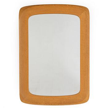 A 1962 oak mirror, AB Glas & Trä, Hovmantorp.
