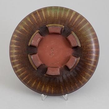 WILHELM KÅGE, a 'Farsta' stoneware dish from Gustavsberg studio.