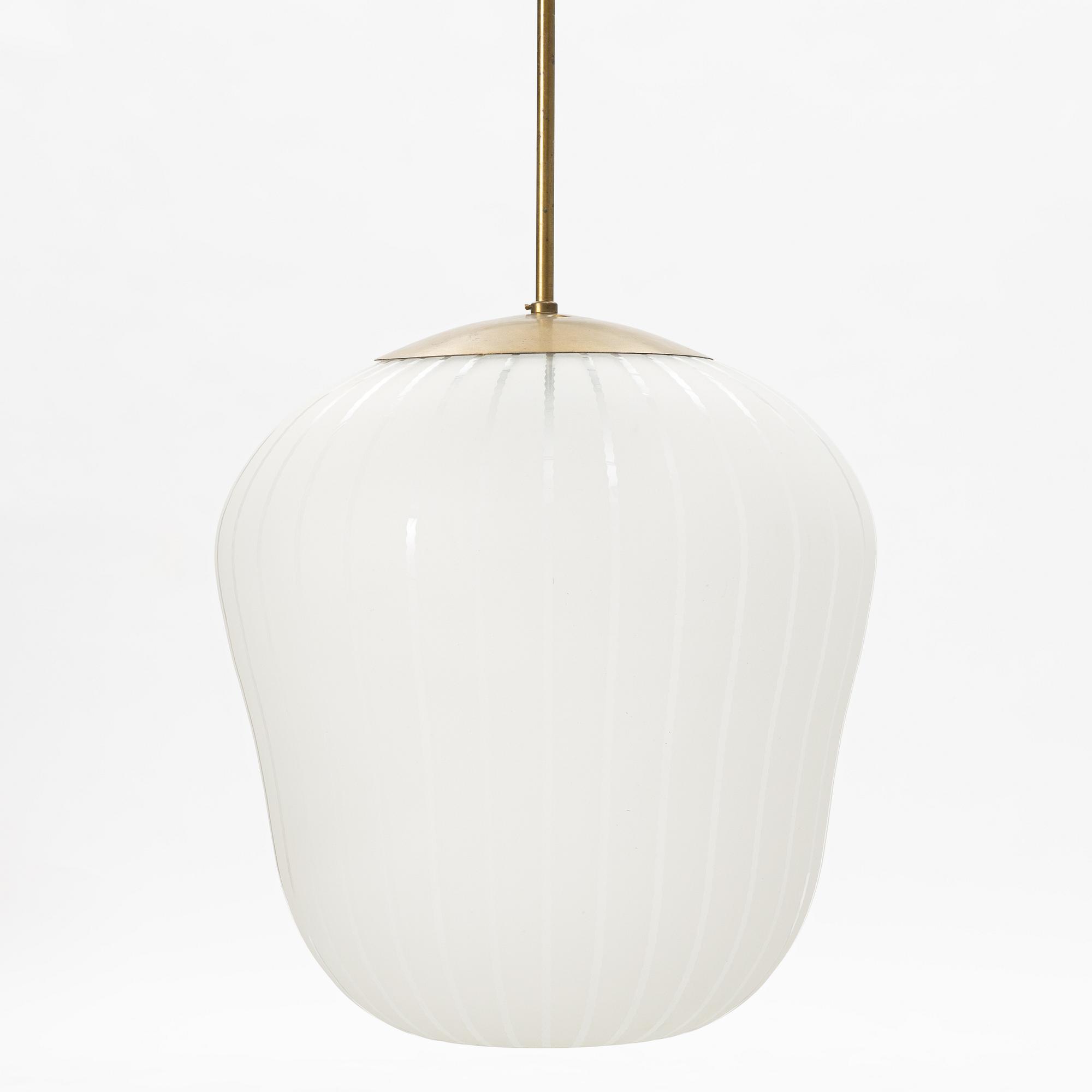 Harald Notini, a pair of ceiling lamps model "11335B", Arvid Böhlmarks Lampfabrik, 1940s.