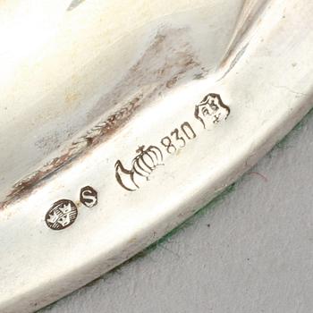 KANDELABRAR, ett par, silver, Tyskland, 1900-tal.