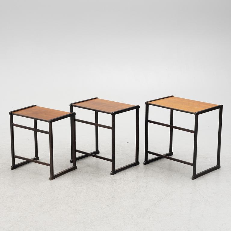 Tea table, 3 pieces, mid-20th century.