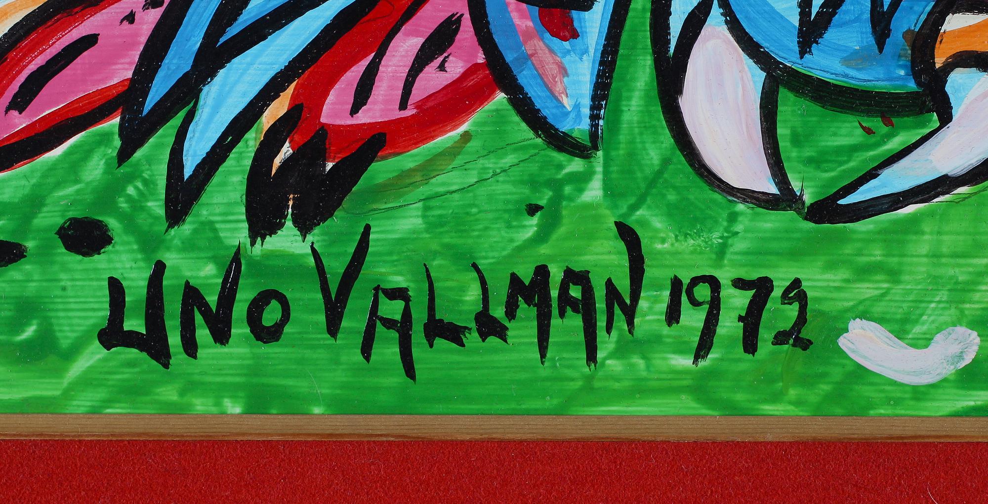 UNO VALLMAN, olja på pannå, signerad och daterad 1972.