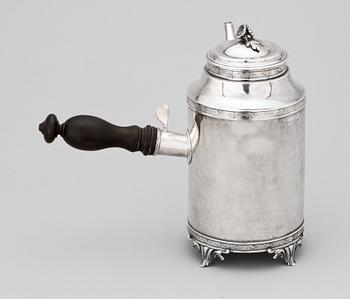 A SWEDISH SILVER COFFEE-POT, Makers mark of J. Henrik Frodell, Stockholm 1797.