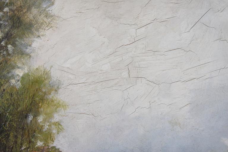 CHARLES STUART, tillskr, olja på duk, sign.