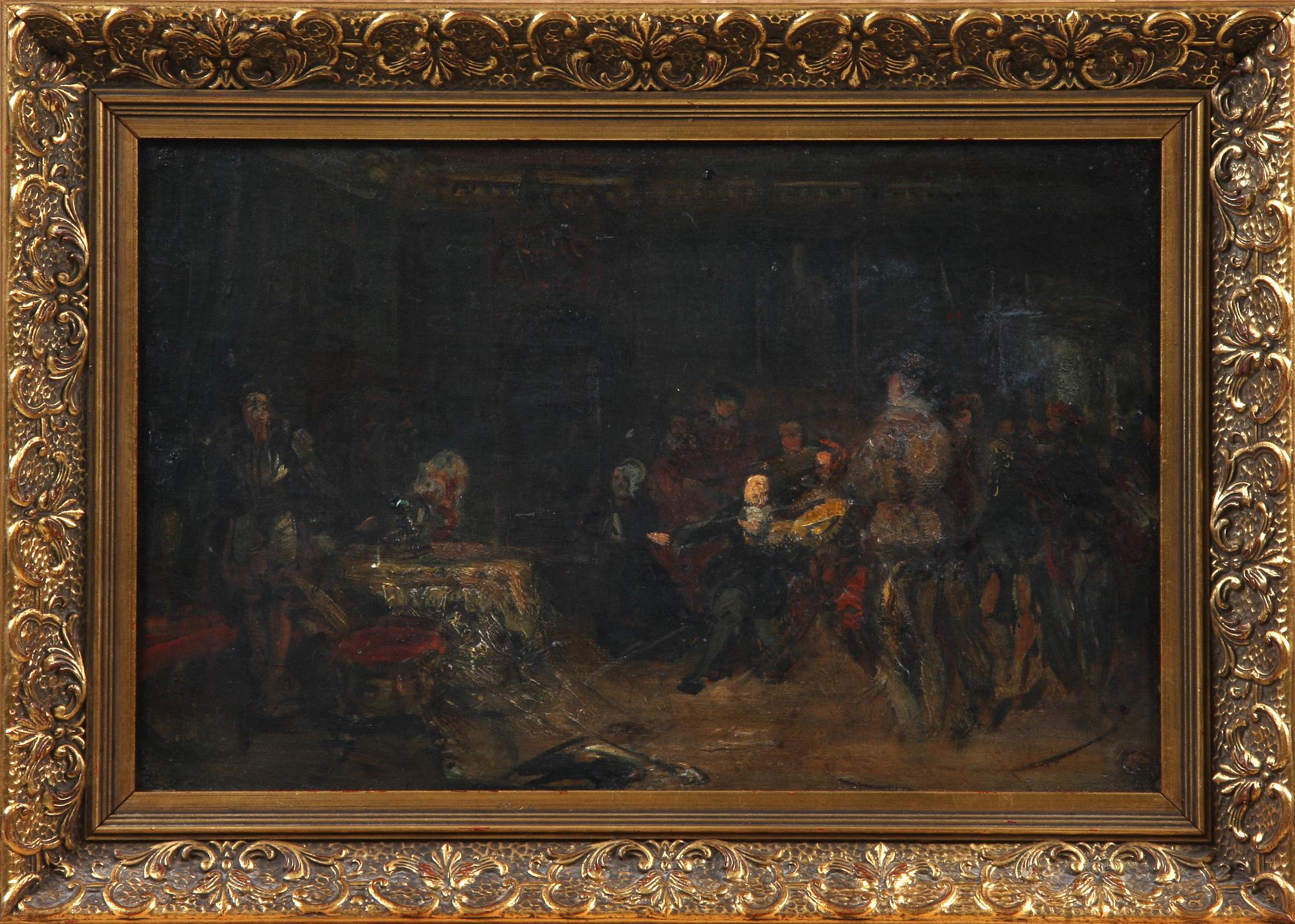 EDVARD PERSÈUS, kopia efter, olja på duk.