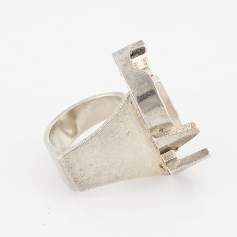 Rey Urban, ring, sterling silver, for Åge Fausing, Denmark.