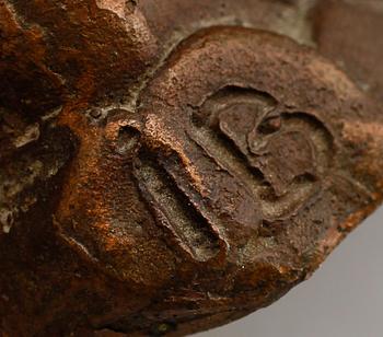 SKULPTUR, brons, sign IB, sannolikt Ib Braun.