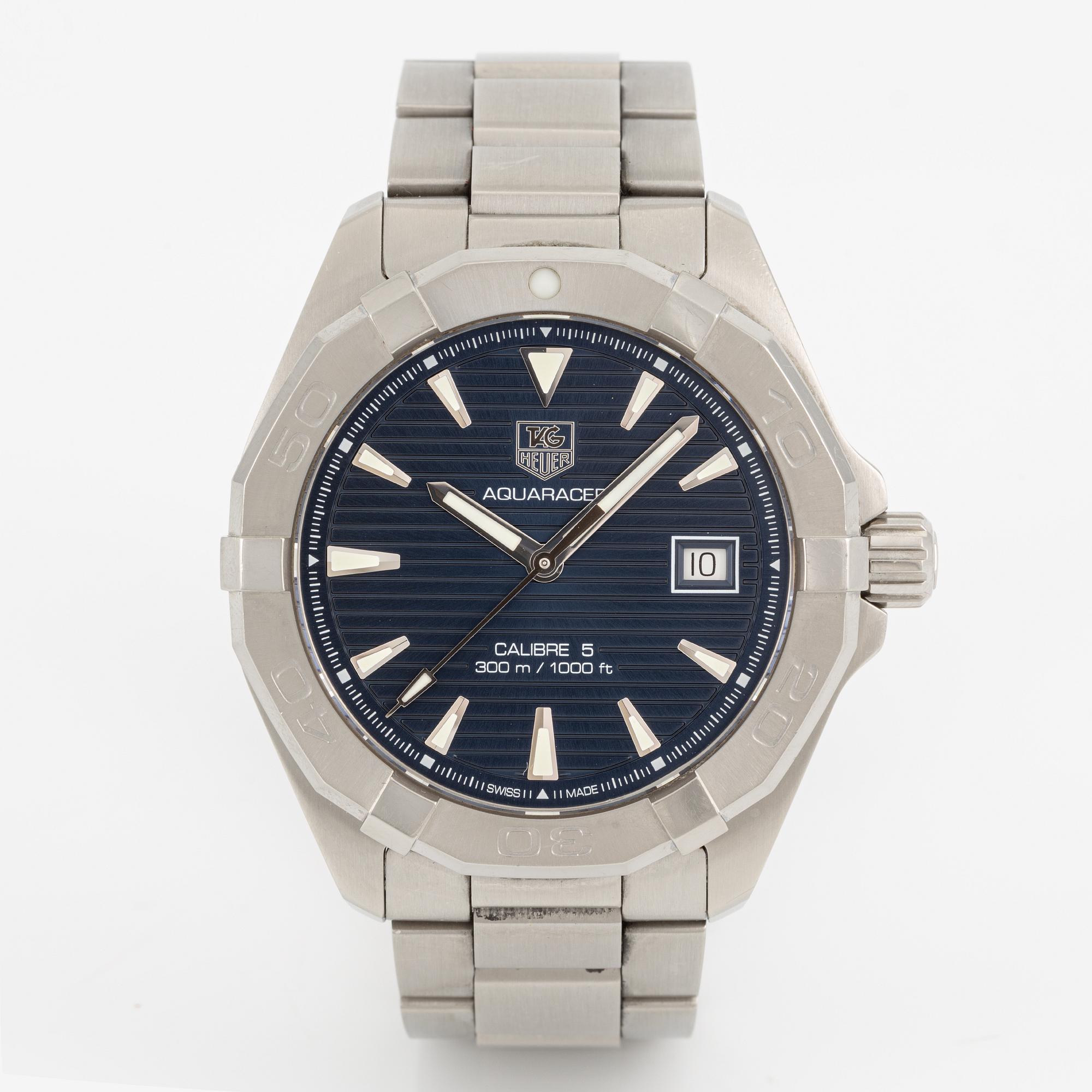 TAG Heuer, Aquaracer, Calibre 5, wristwatch, 41 mm.