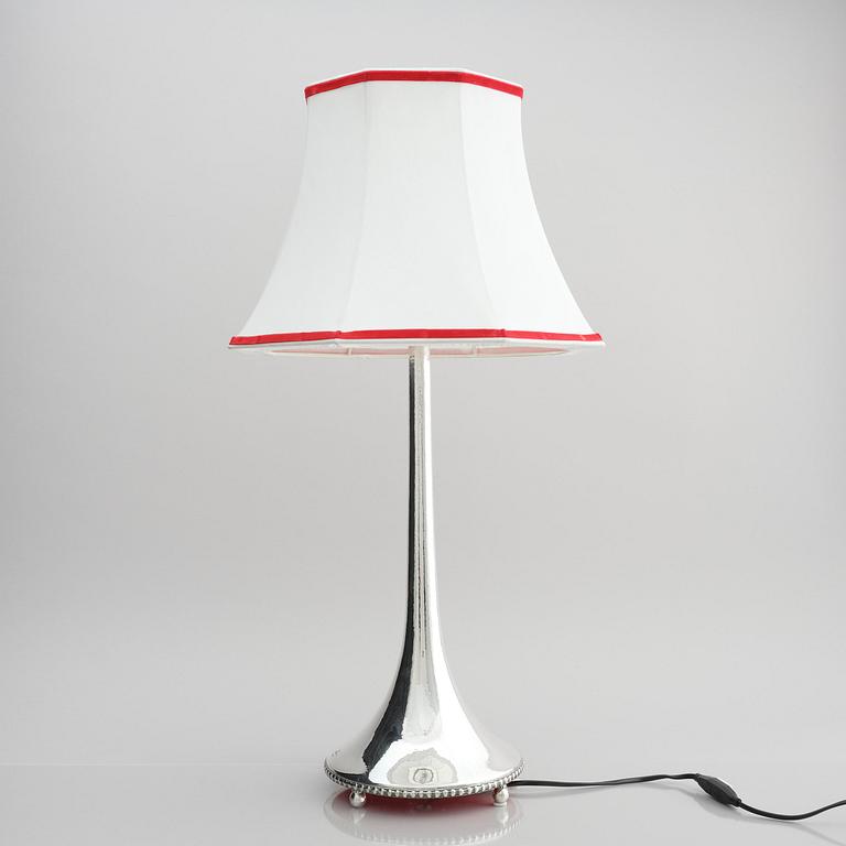 Karl Anderson, a silver table lamp, Stockholm 1917.