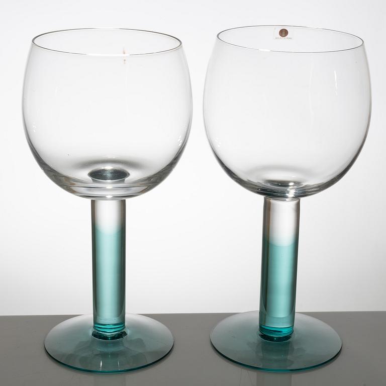 Kerttu Nurminen, beer glasses, 10 pcs, "Mondo", Iittala, late 20th century.