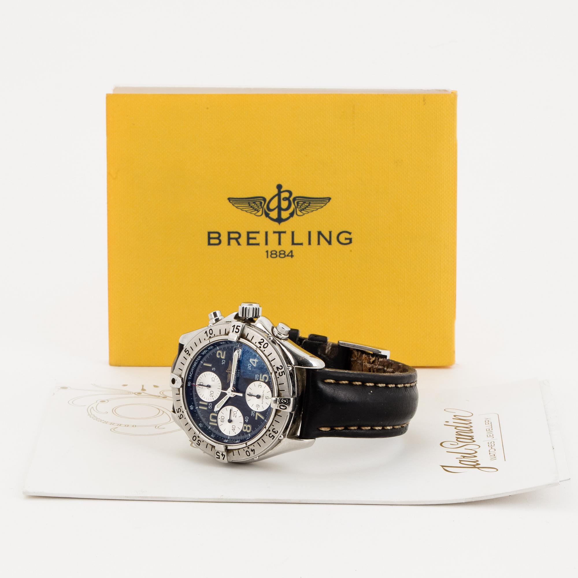 Breitling, Chrono Colt, "Tachymeter", chronograph, wristwatch, 41,5 mm.