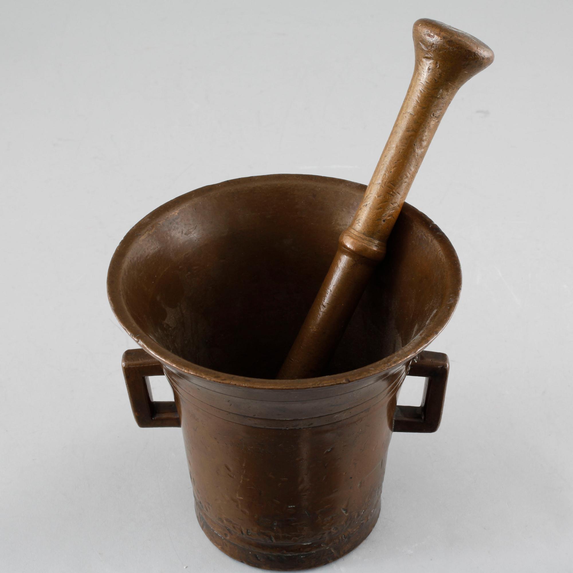 MORTEL, mässing, 1800-tal.