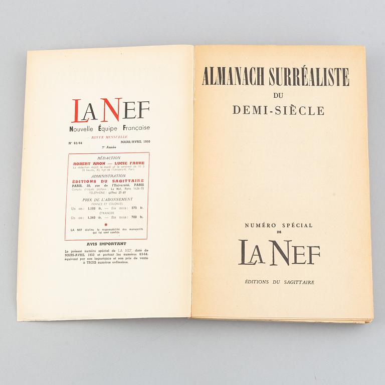 BOOK, André BRETON & Benjamin PERET - Almanach surréaliste du demi-siècle.
