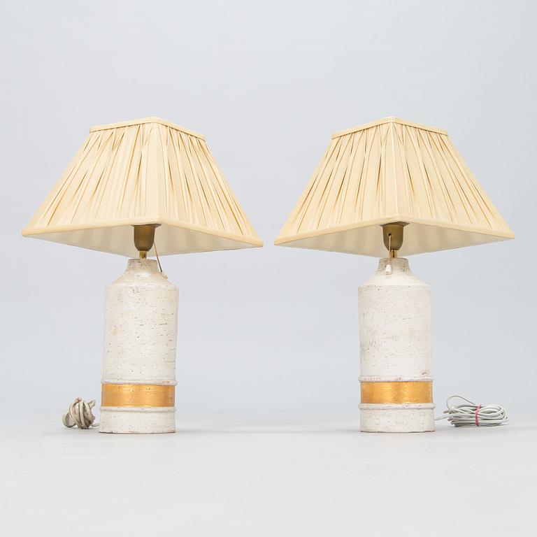 A pair of 1960/1970 table lamps for Bitossi.