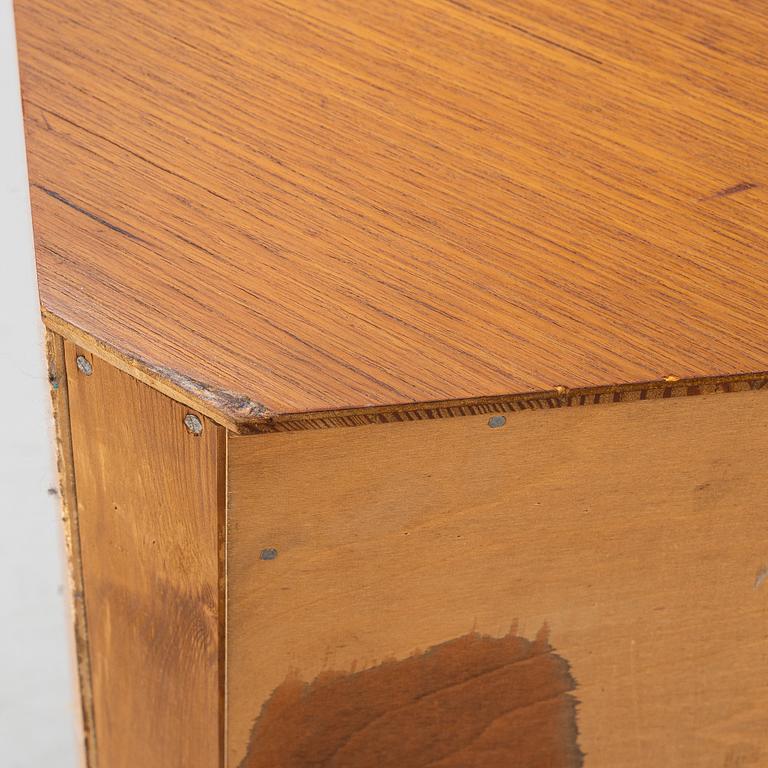 Corner cabinet/desk, mid-20th century.