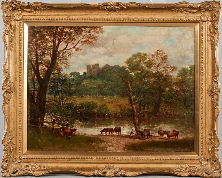 OKÄND KONSTNÄR, olja på duk, 1800-tal.