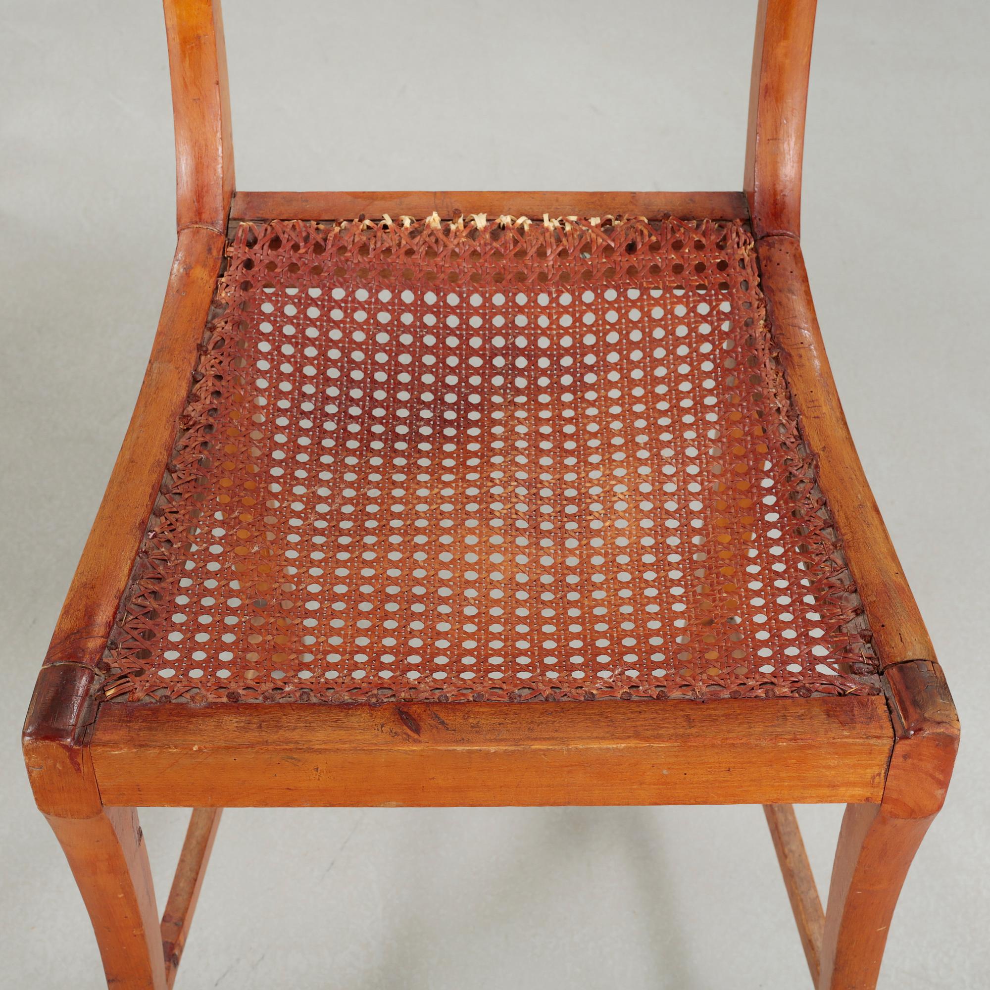 Three + one chairs from the mid 19th century.