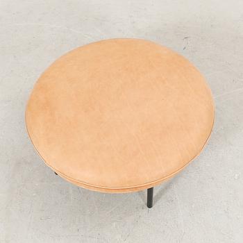 Andreas Engesvik, a Tiki leather sofa and stool for Fogia 21st century.