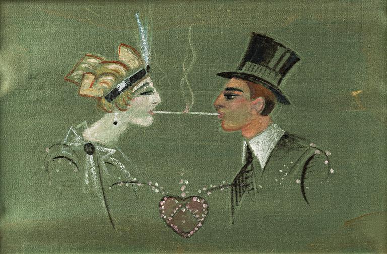 Gösta Adrian-Nilsson, Cigarette kiss.