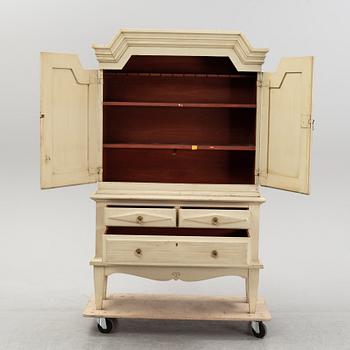 A painted Swedish cabinet, second half of the 18th century and mid 20th century.