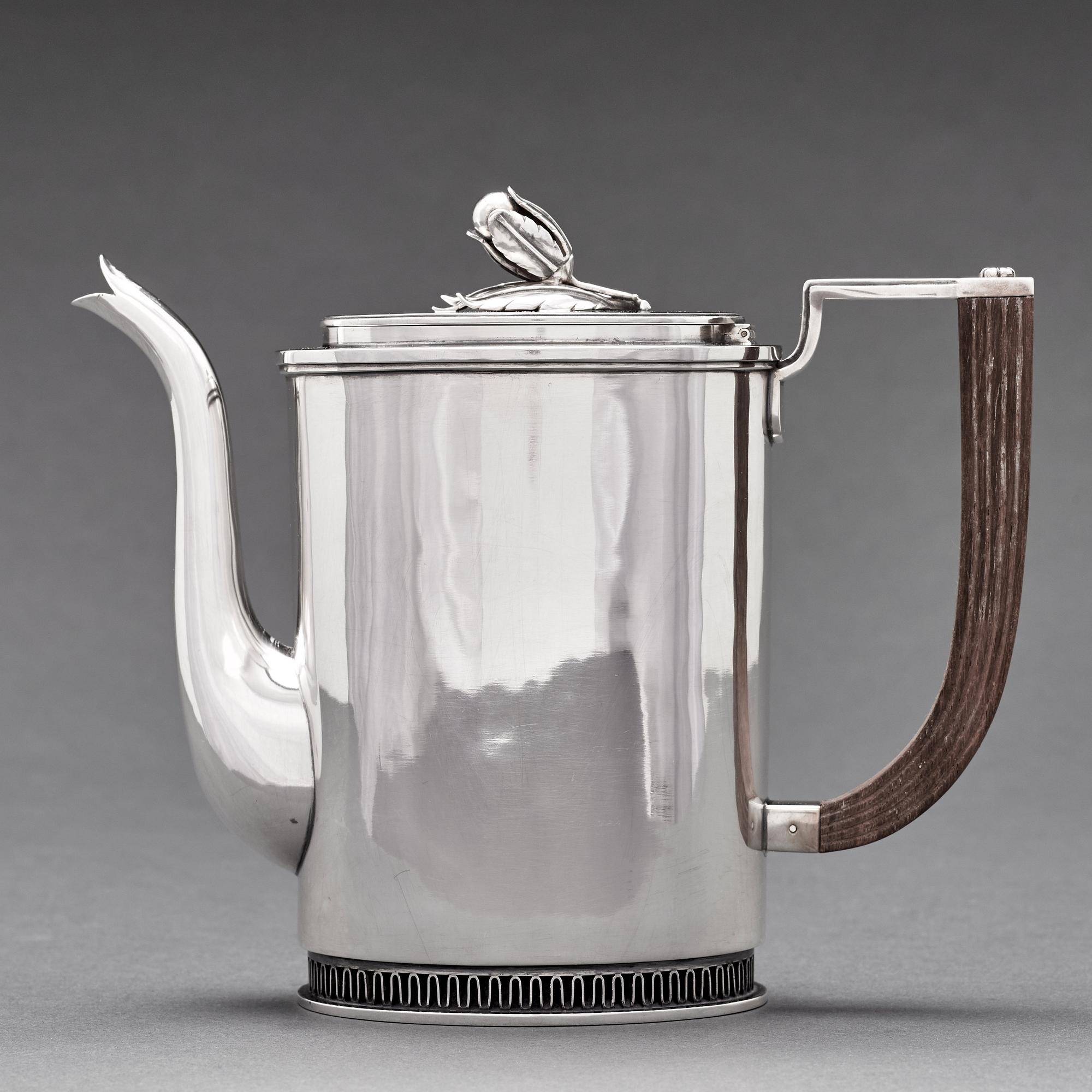 Carl Fredrik Carlman, a 3 pieces coffee service, Stockholm 1967.