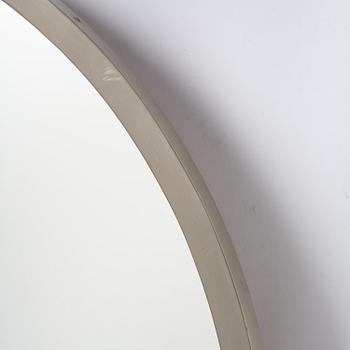 Swedish Modern, a nickel plated wall mirror, 1930s.
