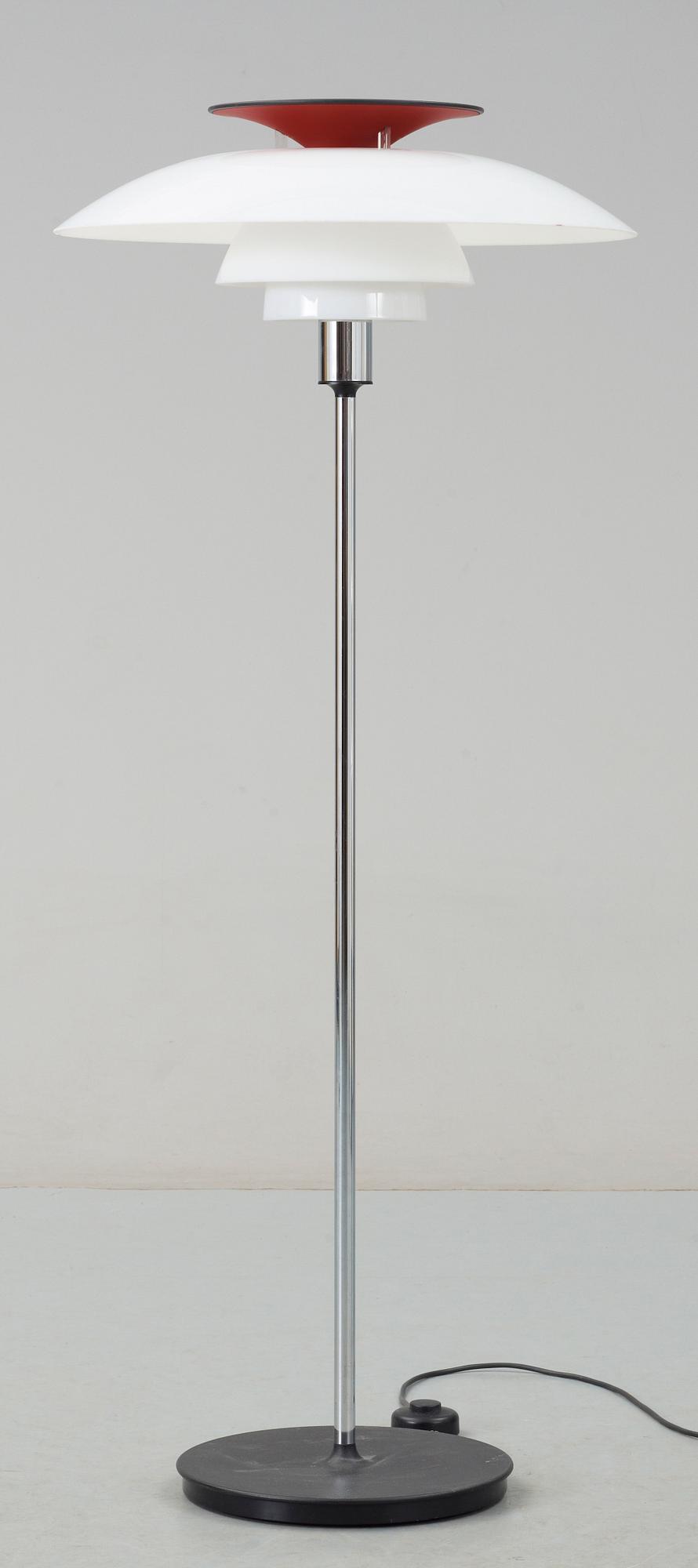 GOLVLAMPA "PH 80" Poul Henningsen för Louis Poulsen, 1900-talets andra hälft.