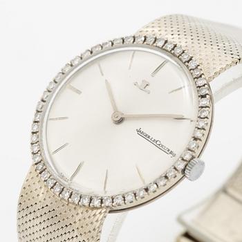 Wristwatch, 18K white gold/diamonds, 34 mm.