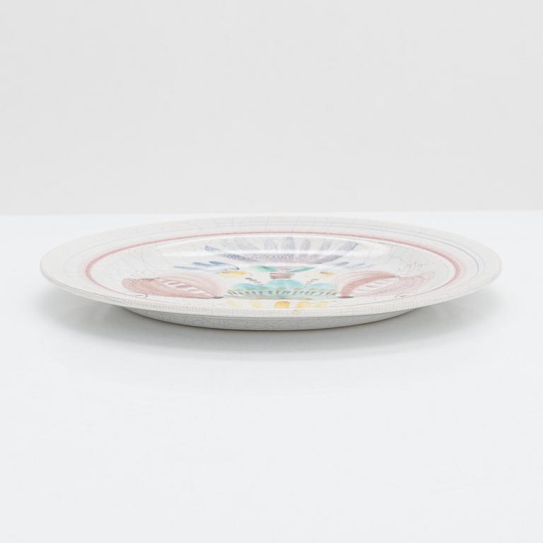 Birger Kaipiainen, a ceramic plate. Signed BK Arabia Suomi.