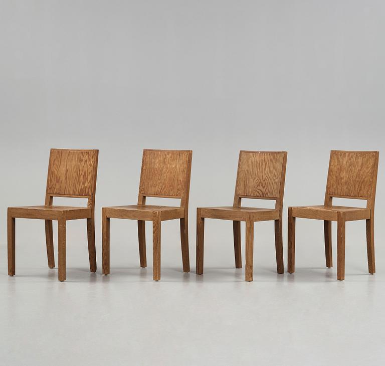 Axel Einar Hjorth, stolar, 4 st "Wärmdö", Nordiska Kompaniet 1930-tal.