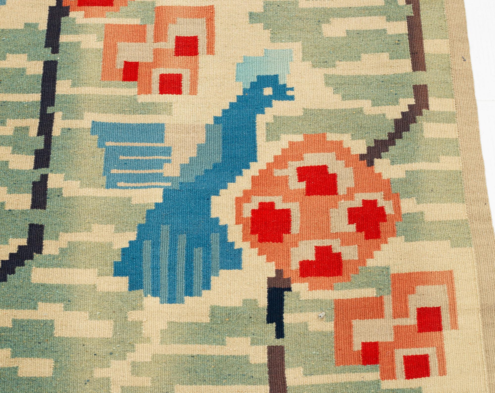 A drape, flat weave, ca 275 x 154 cm, probably Norway, 1920s-1930s.