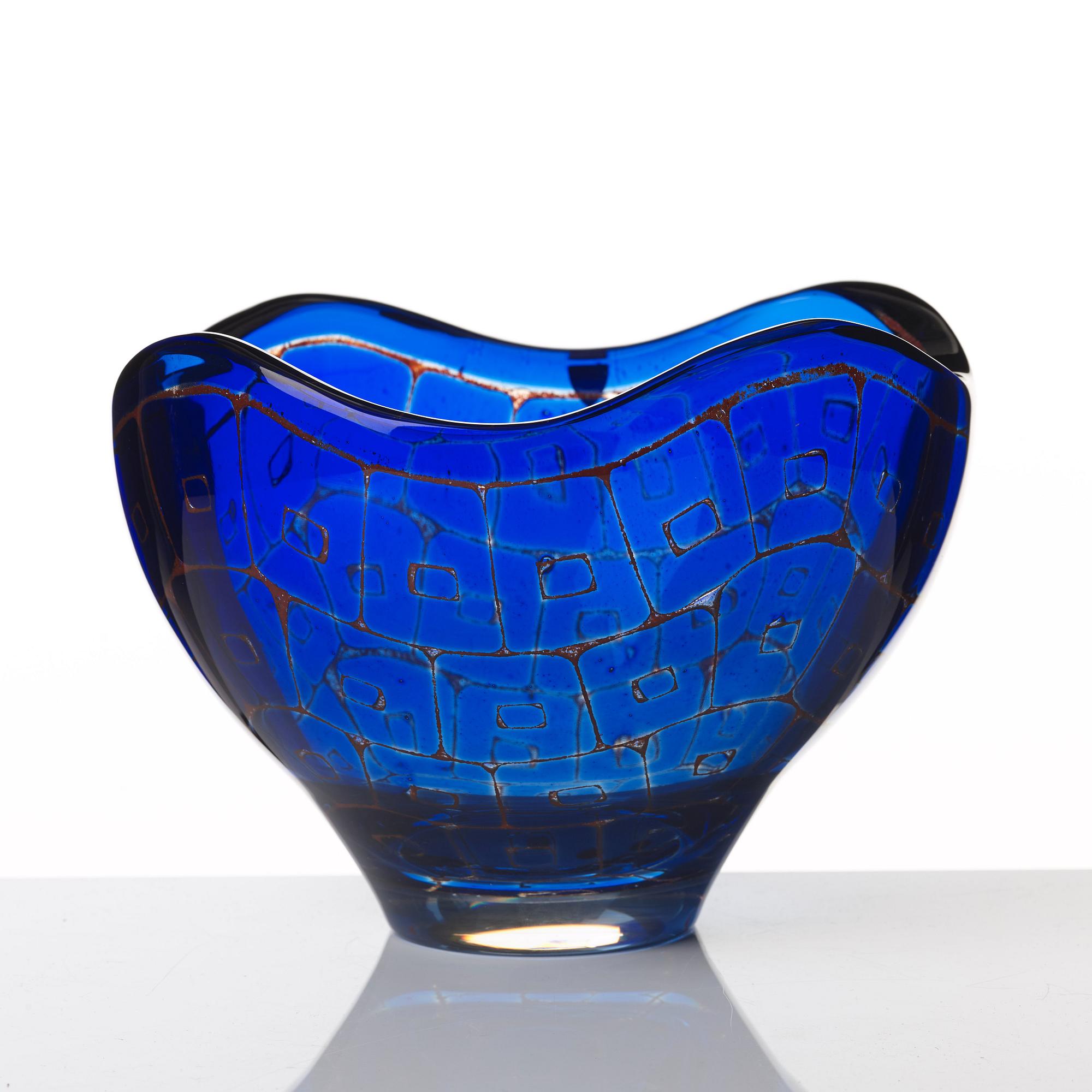 Sven Palmqvist, a "Ravenna" glass bowl, Orrefors 1978.