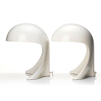 Dario Tognon, a pair of 'Dania' table lamps, Studio Celli for Artemide, Italy, 1960-70s.