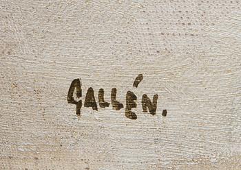 AKSELI GALLEN-KALLELA, KATT OCH HUND.