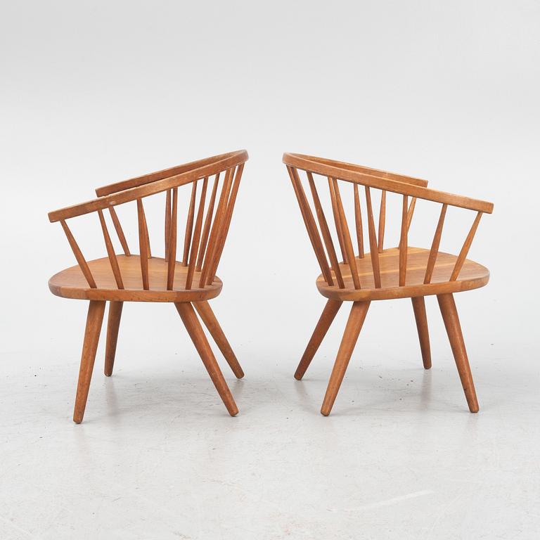 Yngve Ekström, a pair of "Arka" chairs, 1960s.