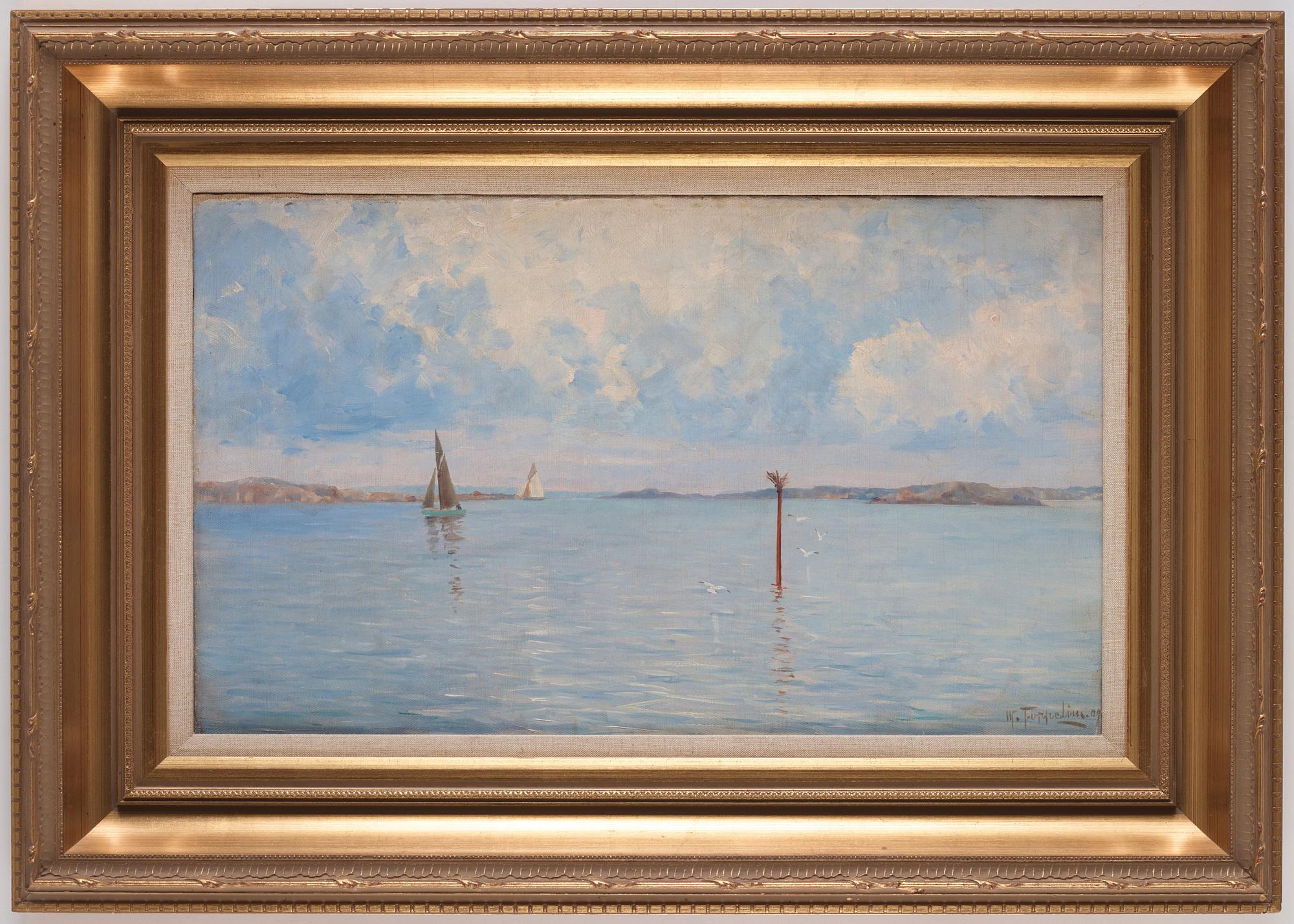 Woldemar Toppelius, Seglare i skärgården.