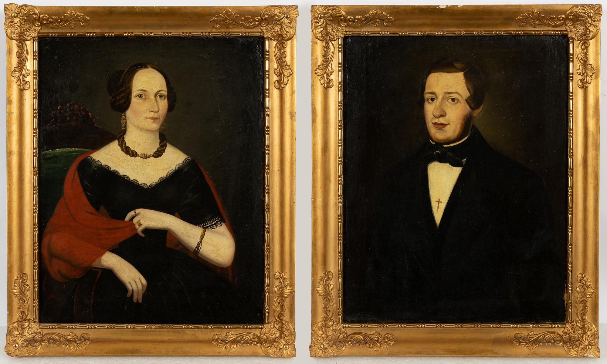 Carl Johan Sjöstrand, "Johan August Gripenstedt" & his wife "Eva Gripenstedt" (née Anckarsvärd).