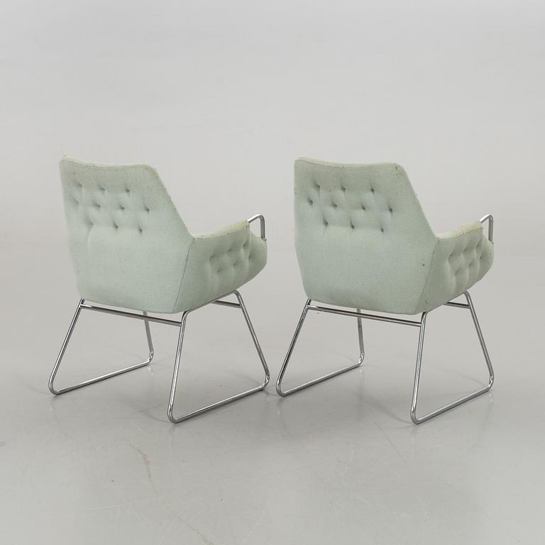 A pair of Bruno Mathsson "Mirja" armchairs, Dux, latter half of the 20th Century.